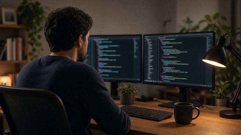 Developers & data analysts at work